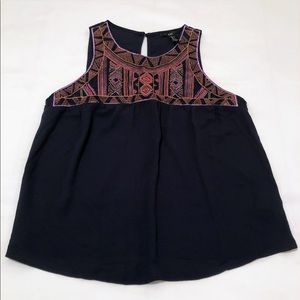 Forever21 Embroidered Flowy Tunic